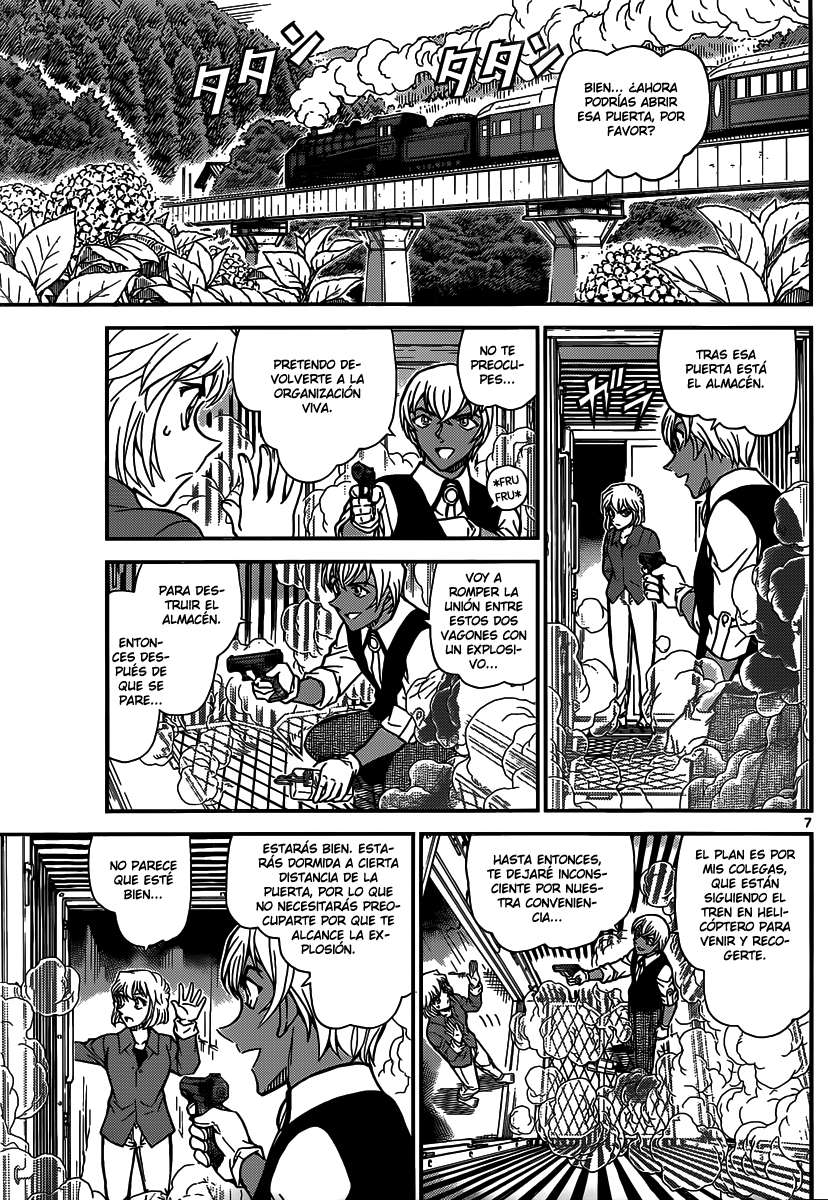Detective Conan Capitulo 824: Tren del misterio. Destino final página 7