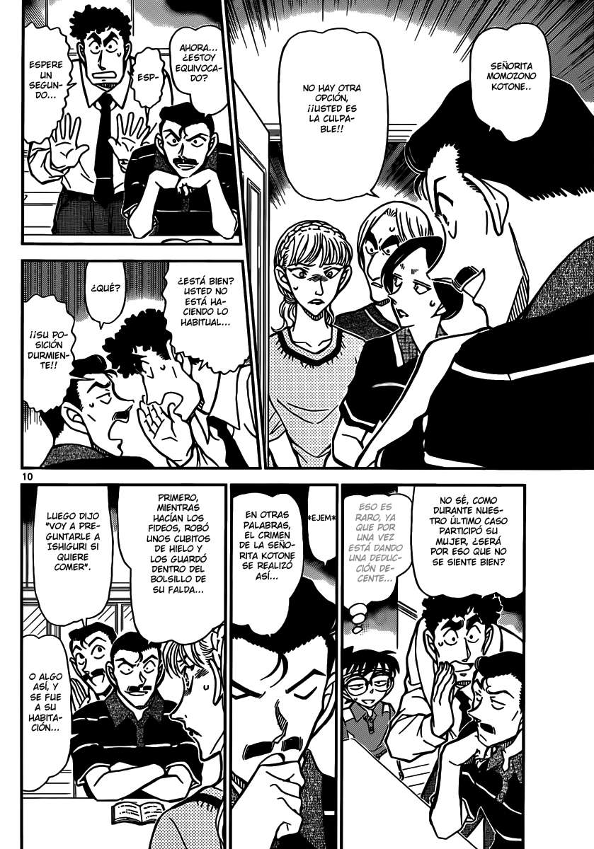 Detective Conan Capitulo 827: La llave para resolver el misterio página 10