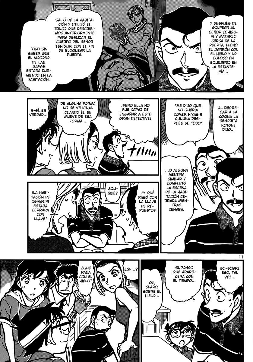 Detective Conan Capitulo 827: La llave para resolver el misterio página 11