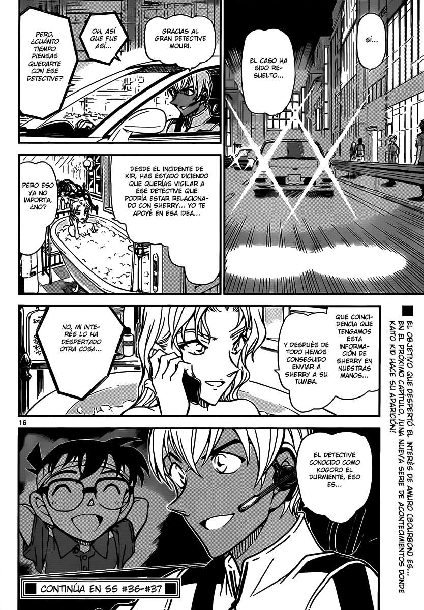 Detective Conan Capitulo 827: La llave para resolver el misterio página 16