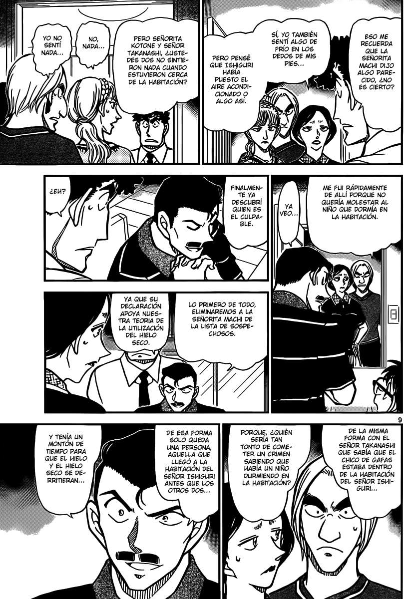Detective Conan Capitulo 827: La llave para resolver el misterio página 9