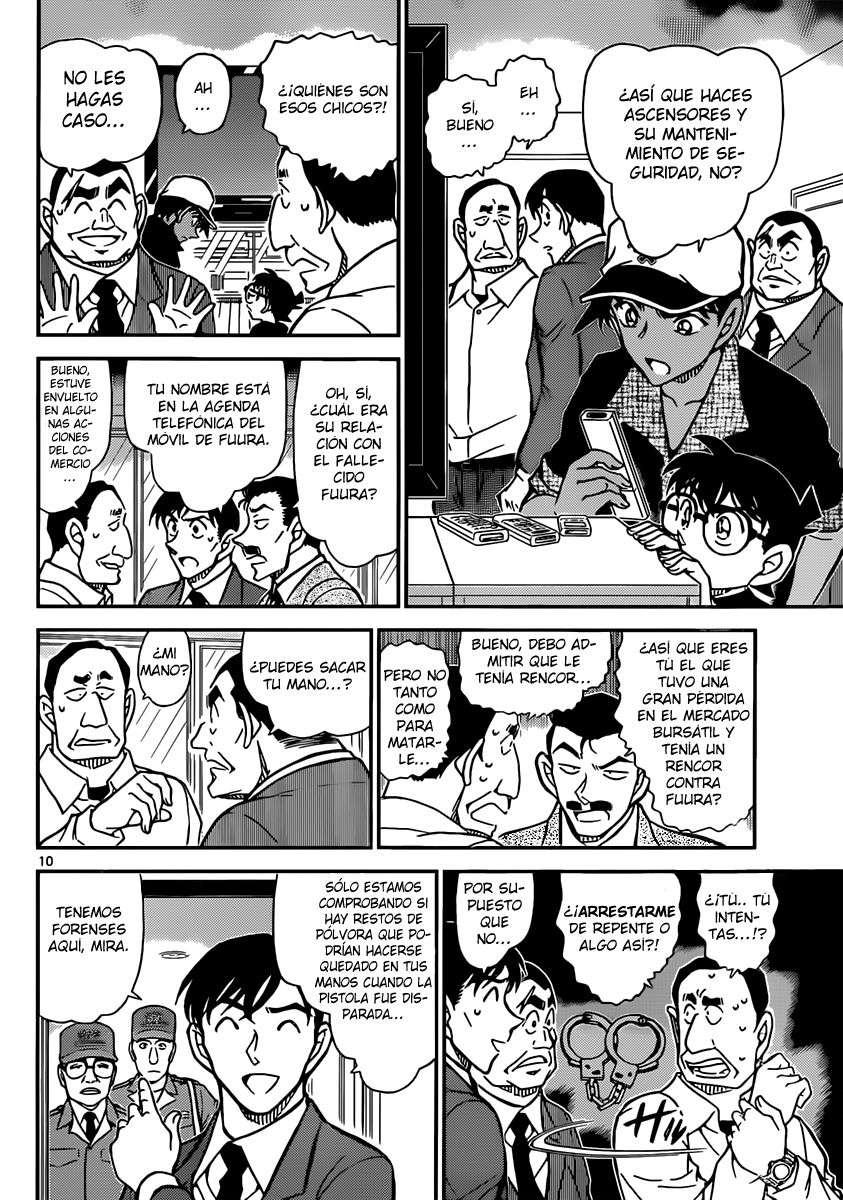 Detective Conan Capitulo 832: Se necesita a dos para hacer el trabajo de uno página 10