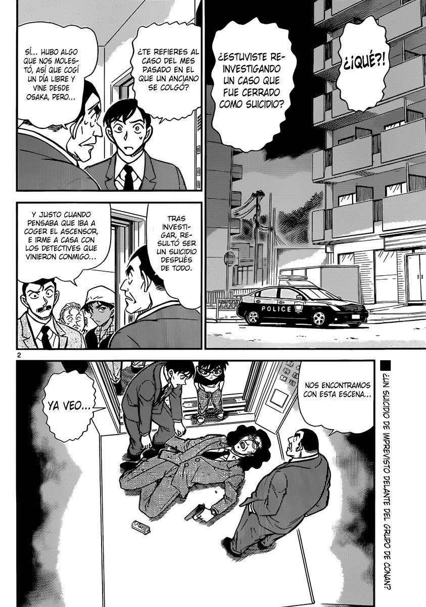 Detective Conan Capitulo 832: Se necesita a dos para hacer el trabajo de uno página 2
