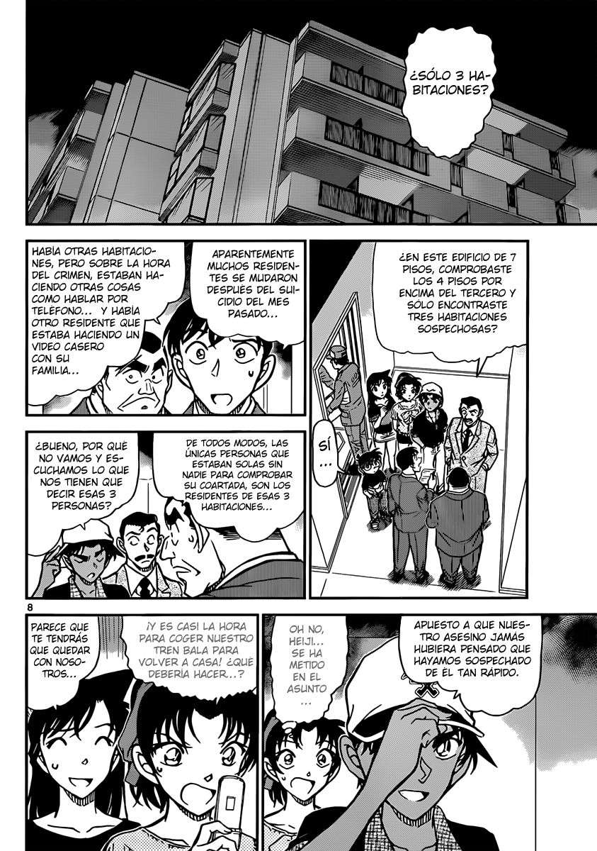 Detective Conan Capitulo 832: Se necesita a dos para hacer el trabajo de uno página 8