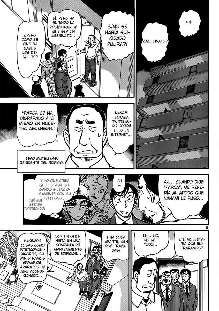 Detective Conan Capitulo 832: Se necesita a dos para hacer el trabajo de uno página 9