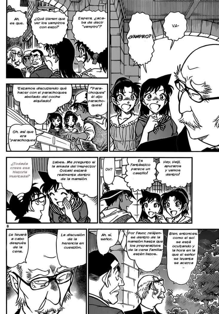 Detective Conan Capitulo 834: La mansión del vampiro página 8
