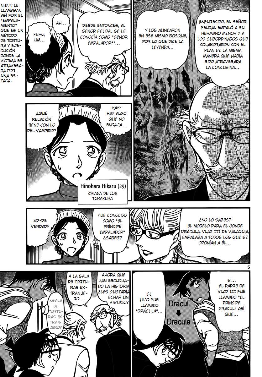 Detective Conan Capitulo 837: El cuarto de tortura de extraños página 5