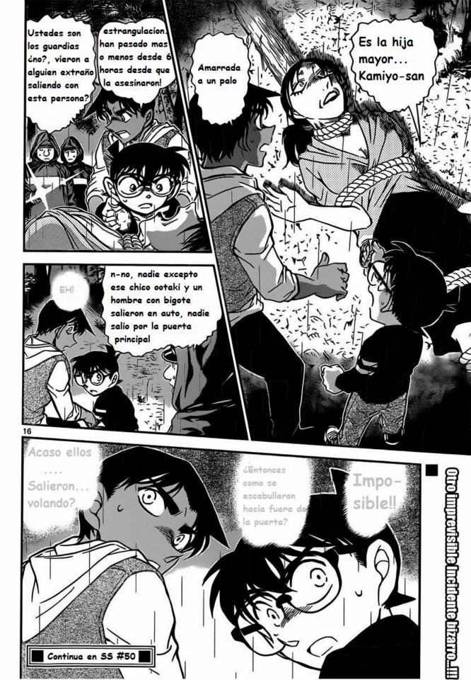 Detective Conan Capitulo 838: La mitad de un fenómeno bizarro página 16