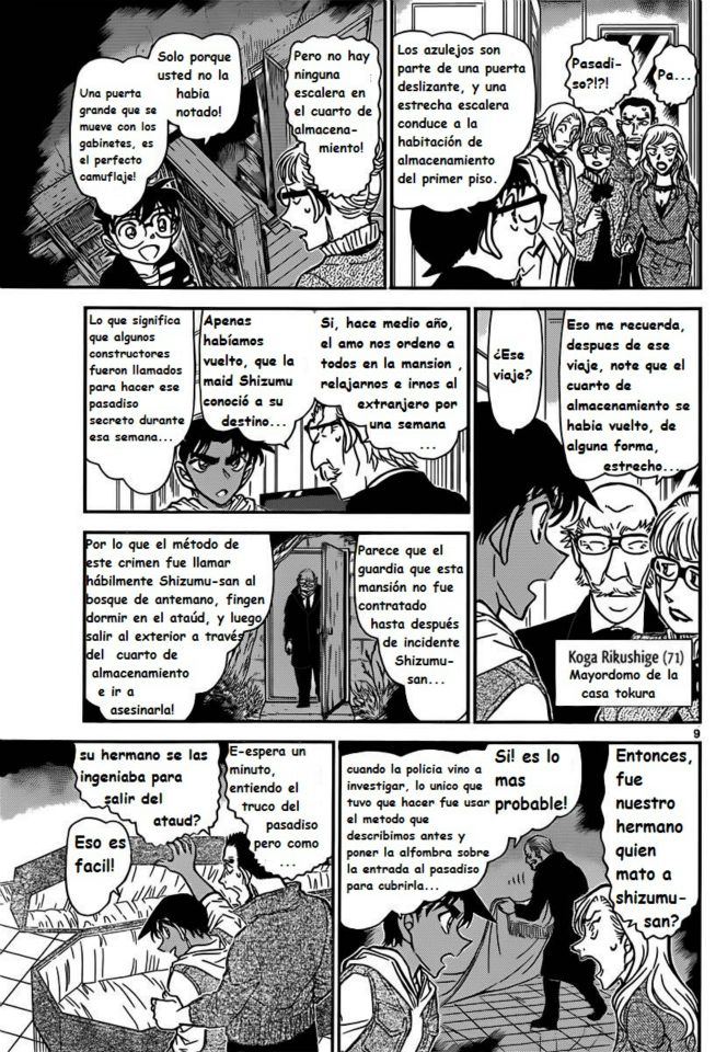 Detective Conan Capitulo 838: La mitad de un fenómeno bizarro página 9