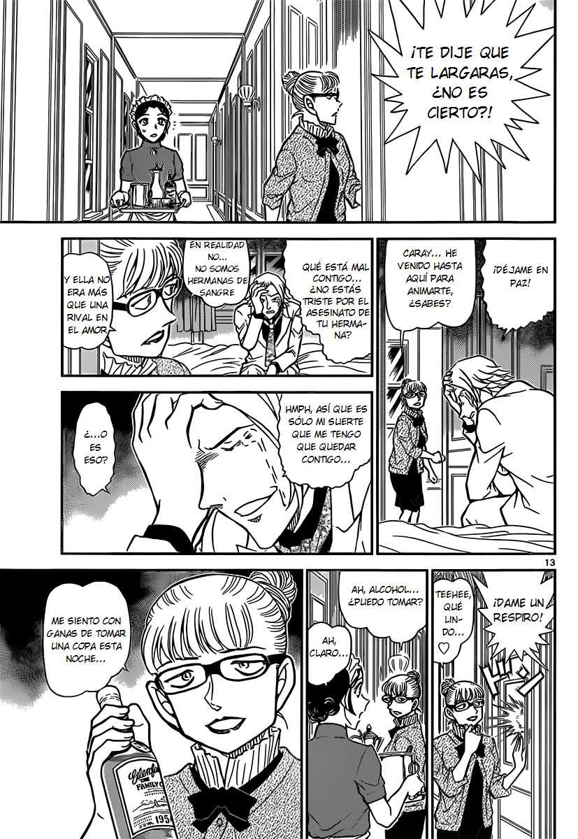Detective Conan Capitulo 839: Cada cual con su propia motivación para resolver página 13