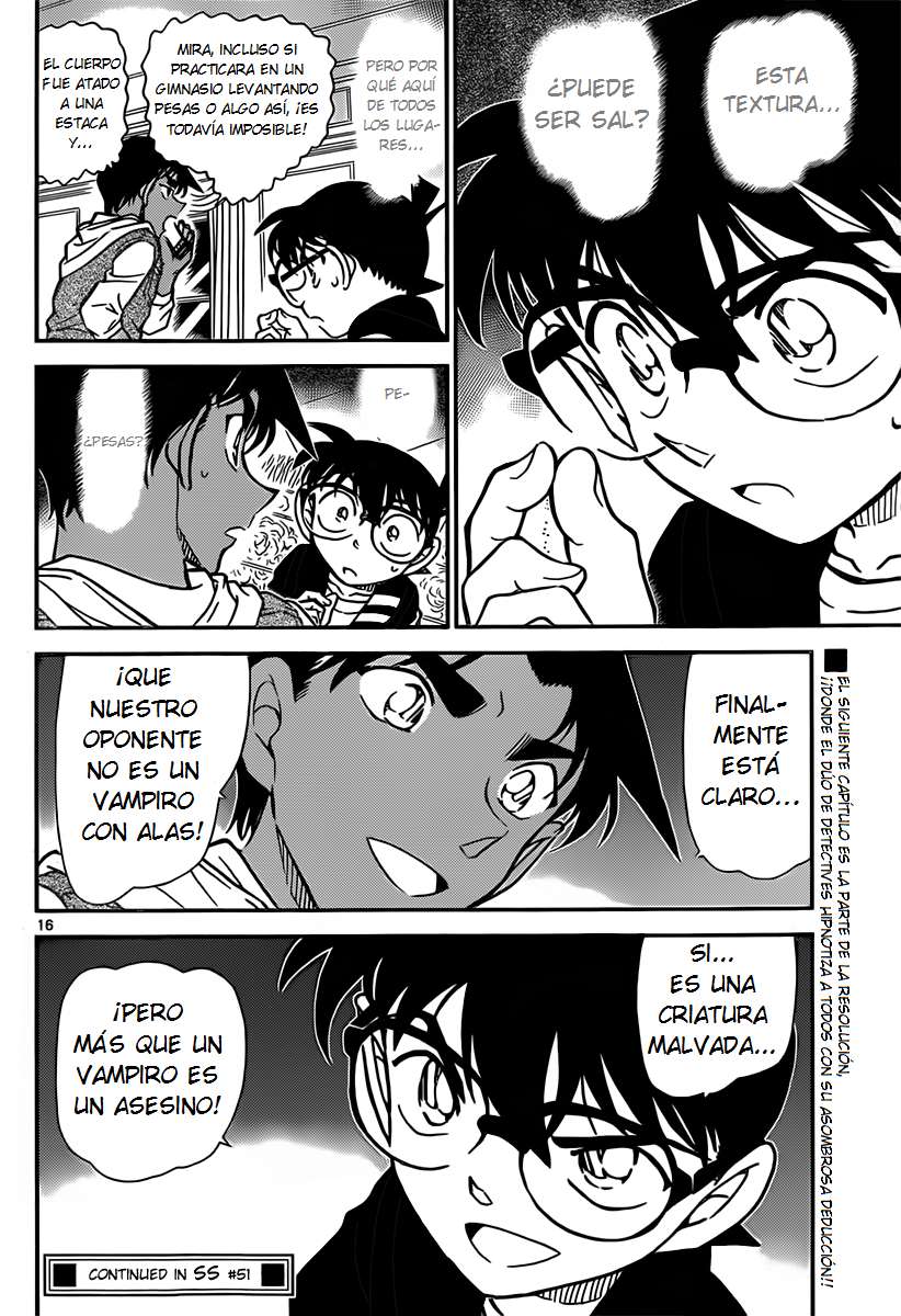 Detective Conan Capitulo 839: Cada cual con su propia motivación para resolver página 16