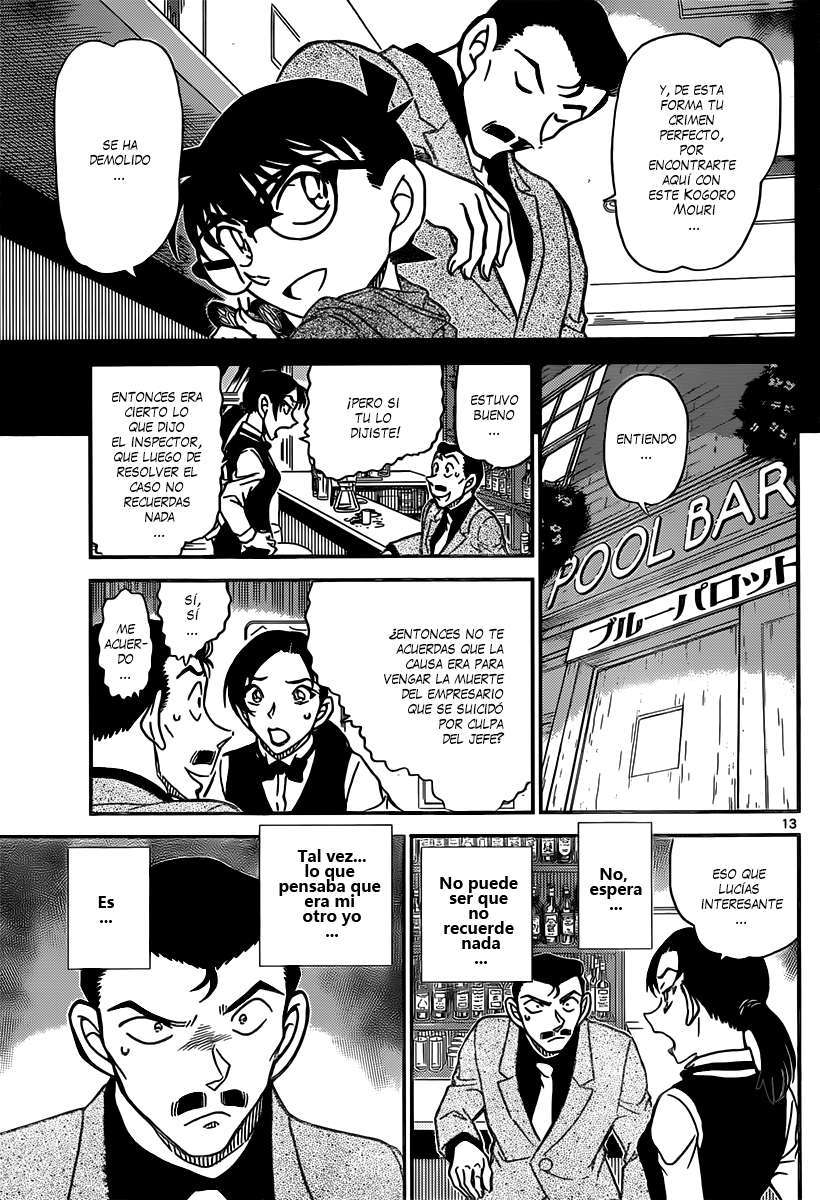 Detective Conan Capitulo 855: Un detective resuelve un caso en un bar página 14