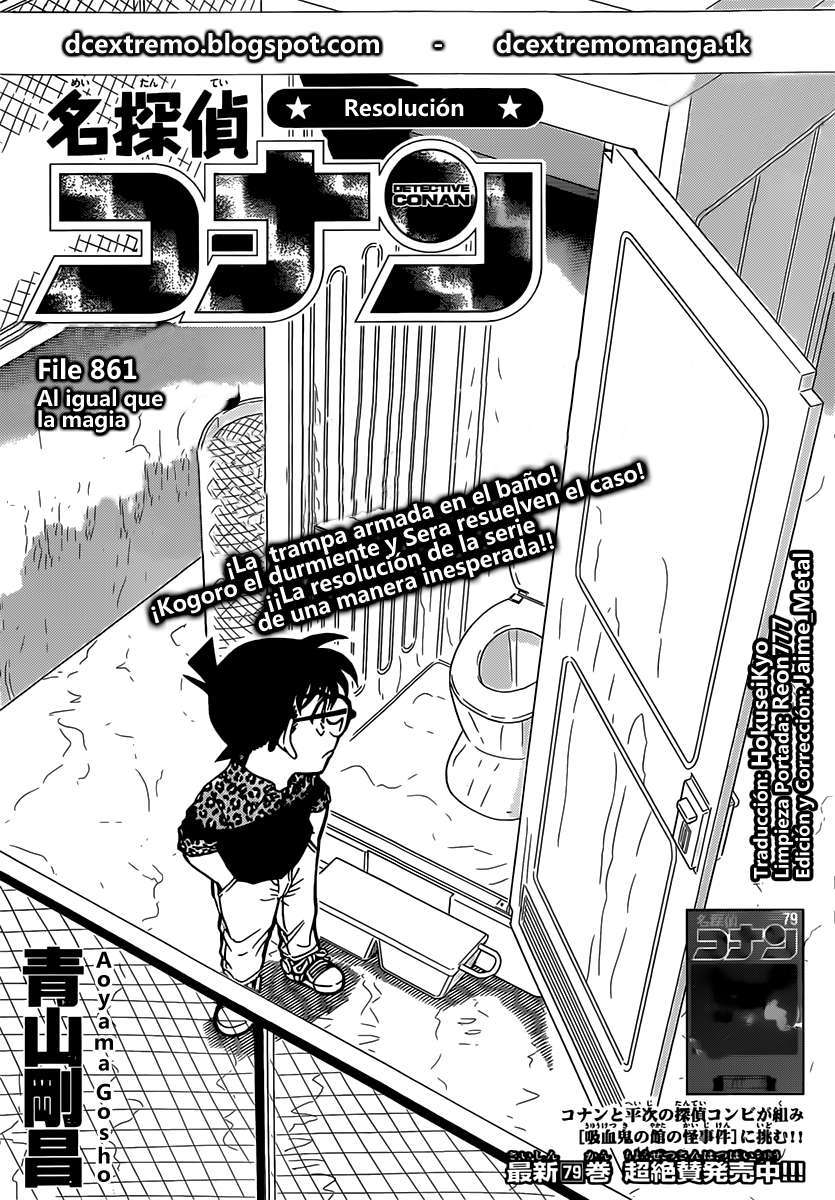 Detective Conan Capitulo 861: Al igual que la magia página 2
