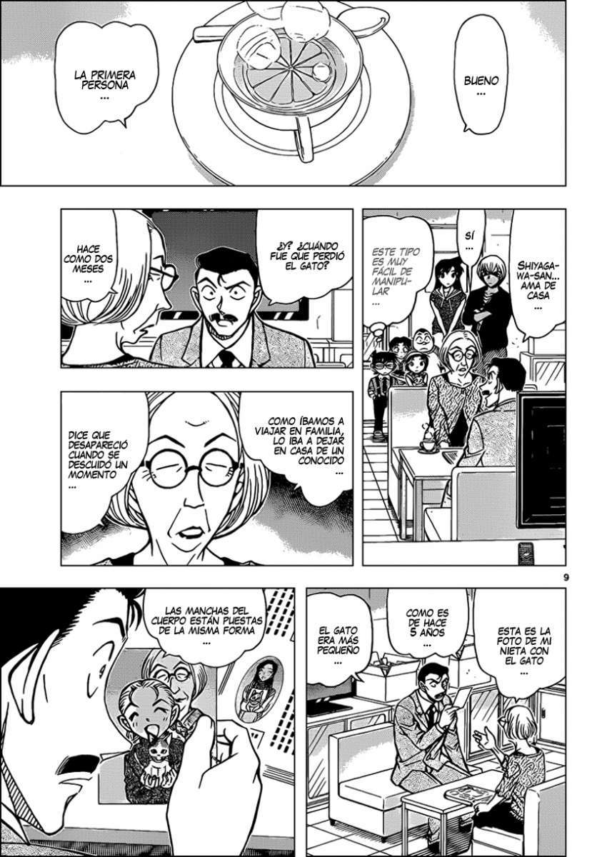 Detective Conan Capitulo 865: Taii, el gato cálico página 10