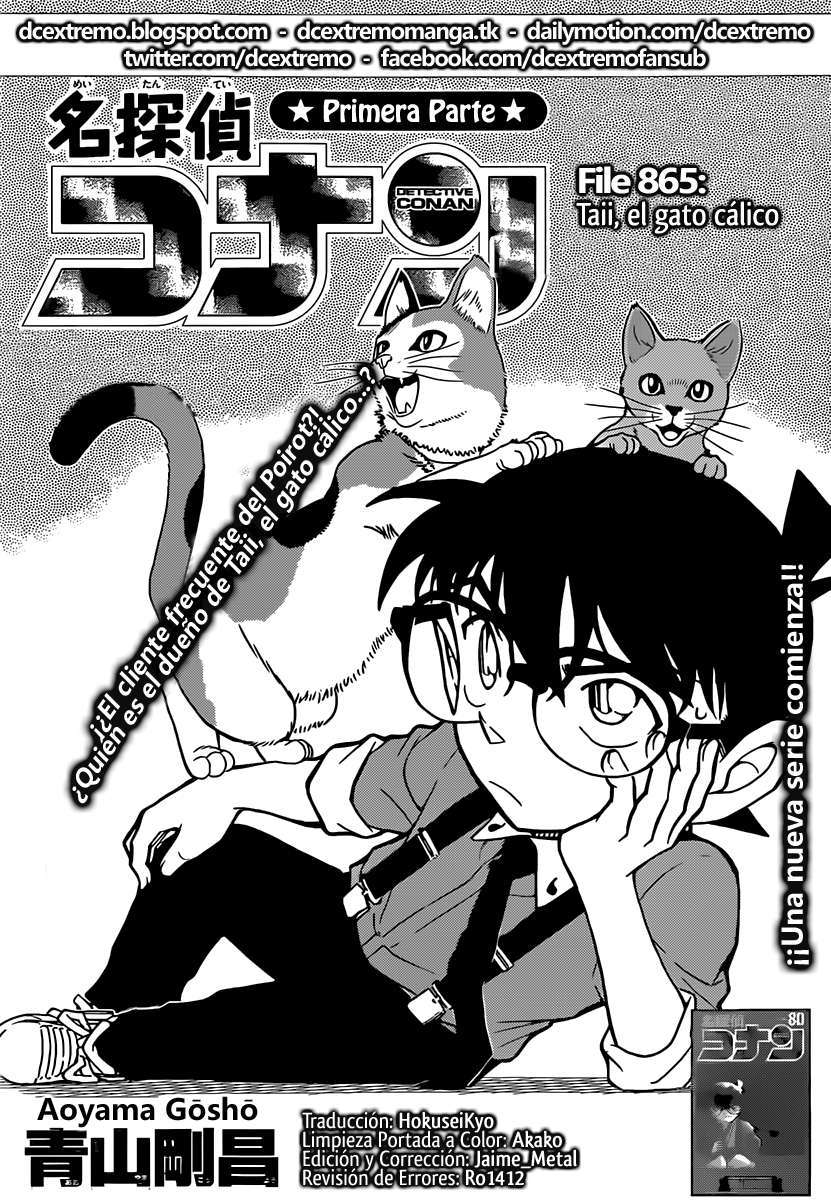 Detective Conan Capitulo 865: Taii, el gato cálico página 2