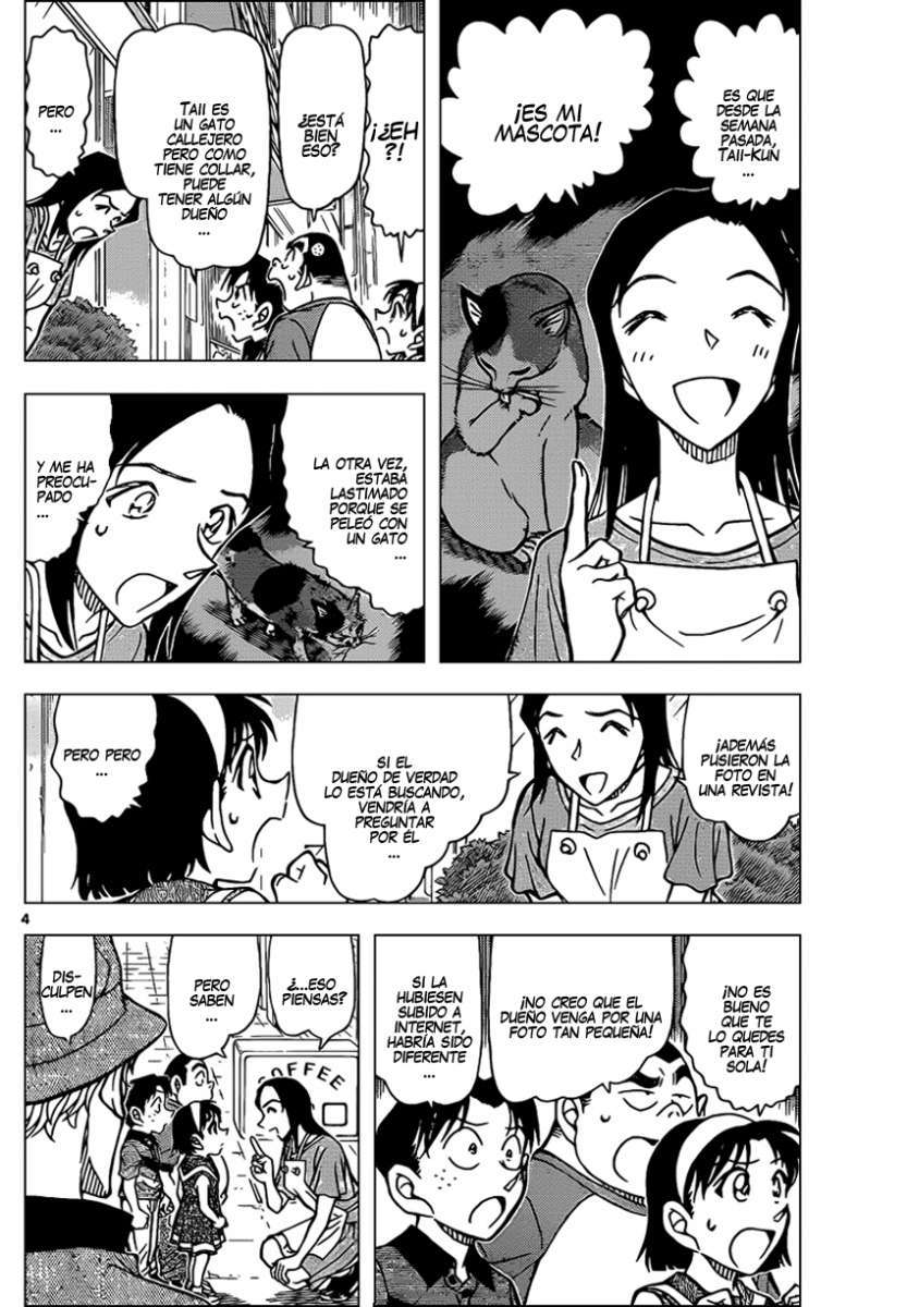 Detective Conan Capitulo 865: Taii, el gato cálico página 5