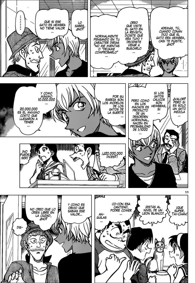 Detective Conan Capitulo 866: Un gato escondiendo sus garras página 12