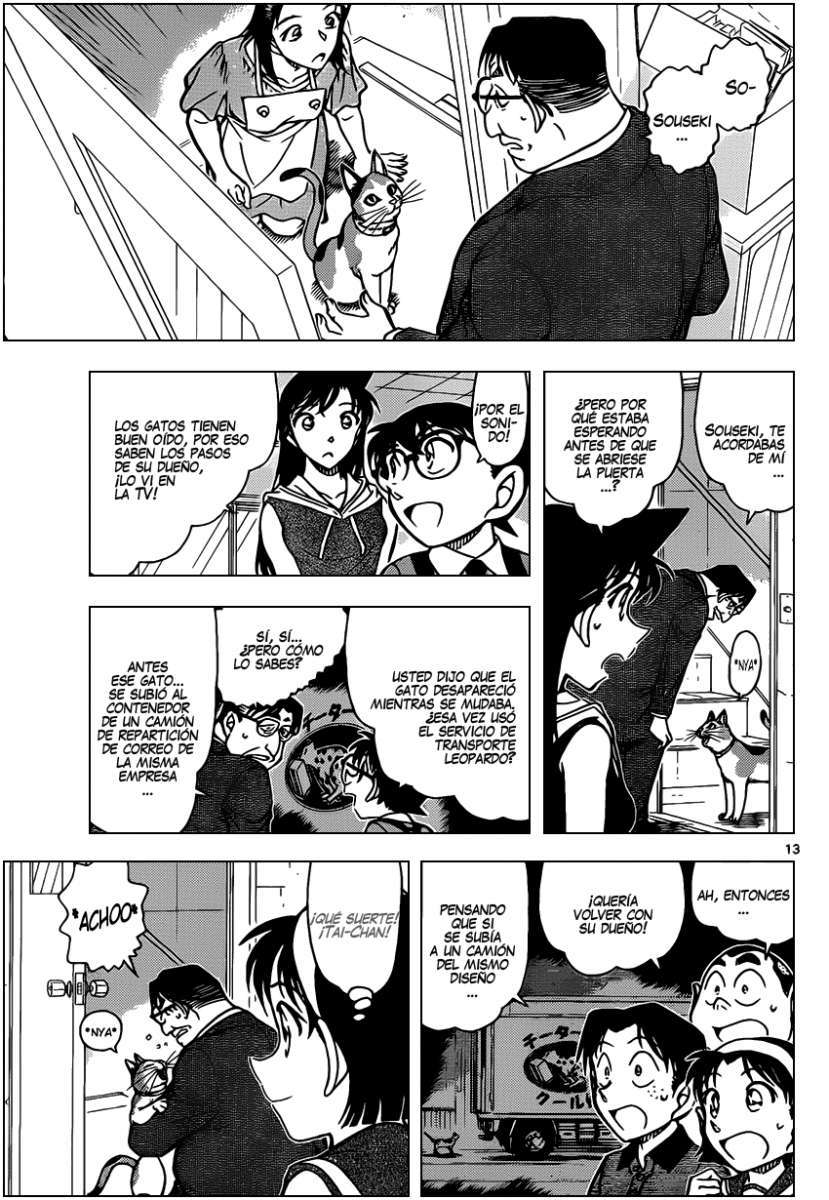 Detective Conan Capitulo 866: Un gato escondiendo sus garras página 14
