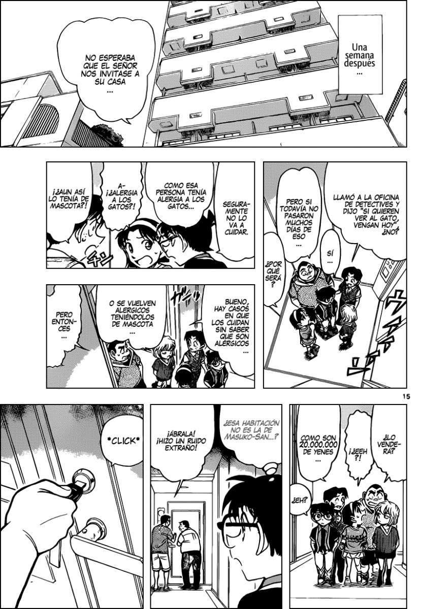 Detective Conan Capitulo 866: Un gato escondiendo sus garras página 16