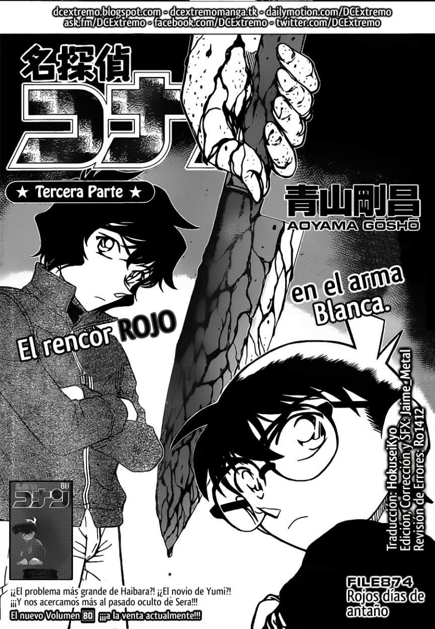 Detective Conan Capitulo 874: Rojos días de antaño página 2