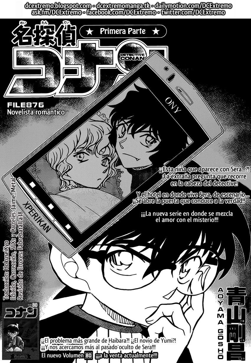 Detective Conan Capitulo 876: Novelista romántico página 2