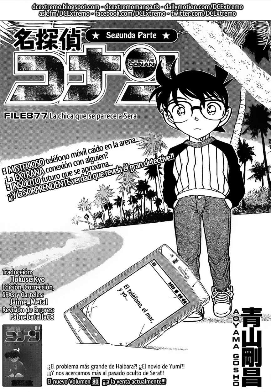 Detective Conan Capitulo 877: La chica que se parece a Sera página 2