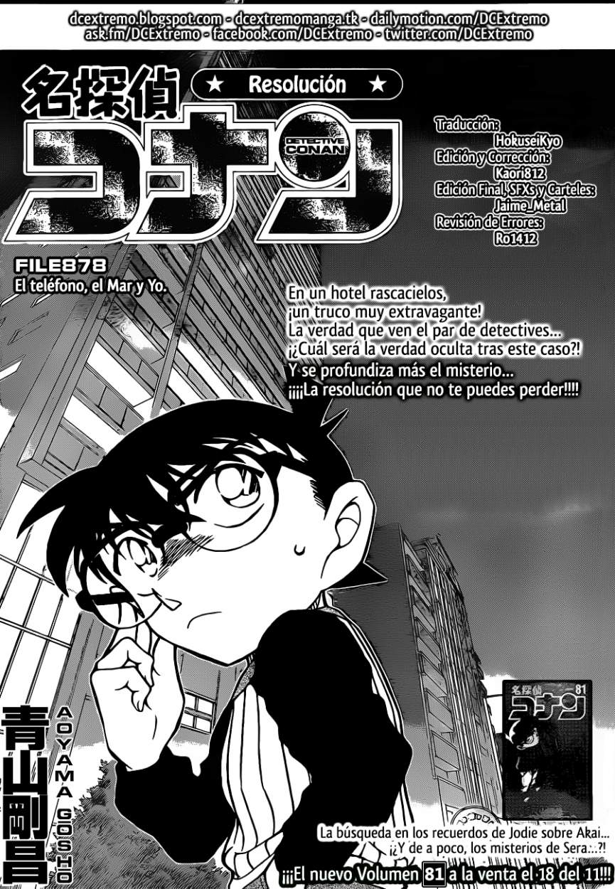 Detective Conan Capitulo 878: El teléfono, el Mar, y yo página 2