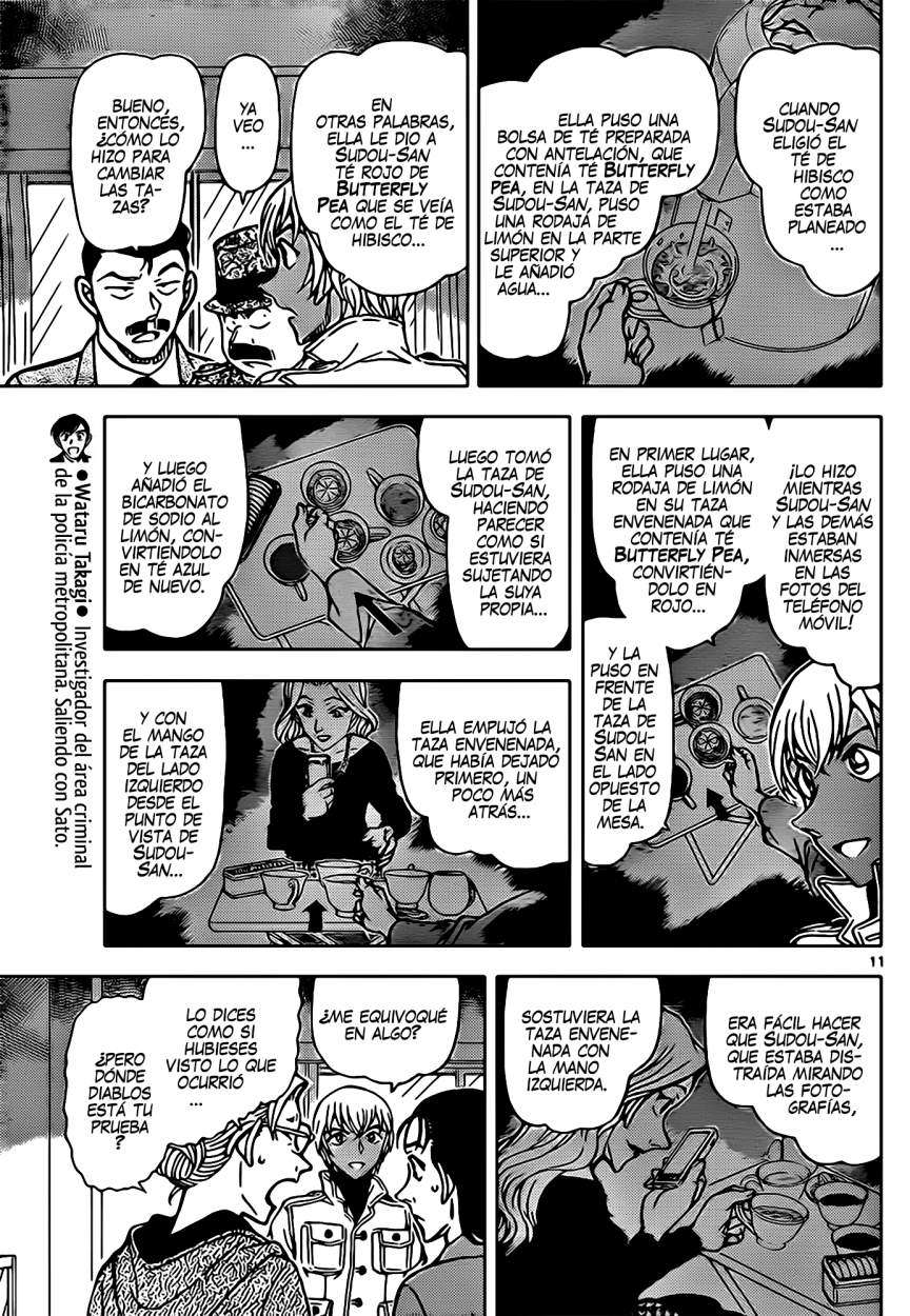 Detective Conan Capitulo 890: Salpicaduras de sangre en alta velocidad página 12