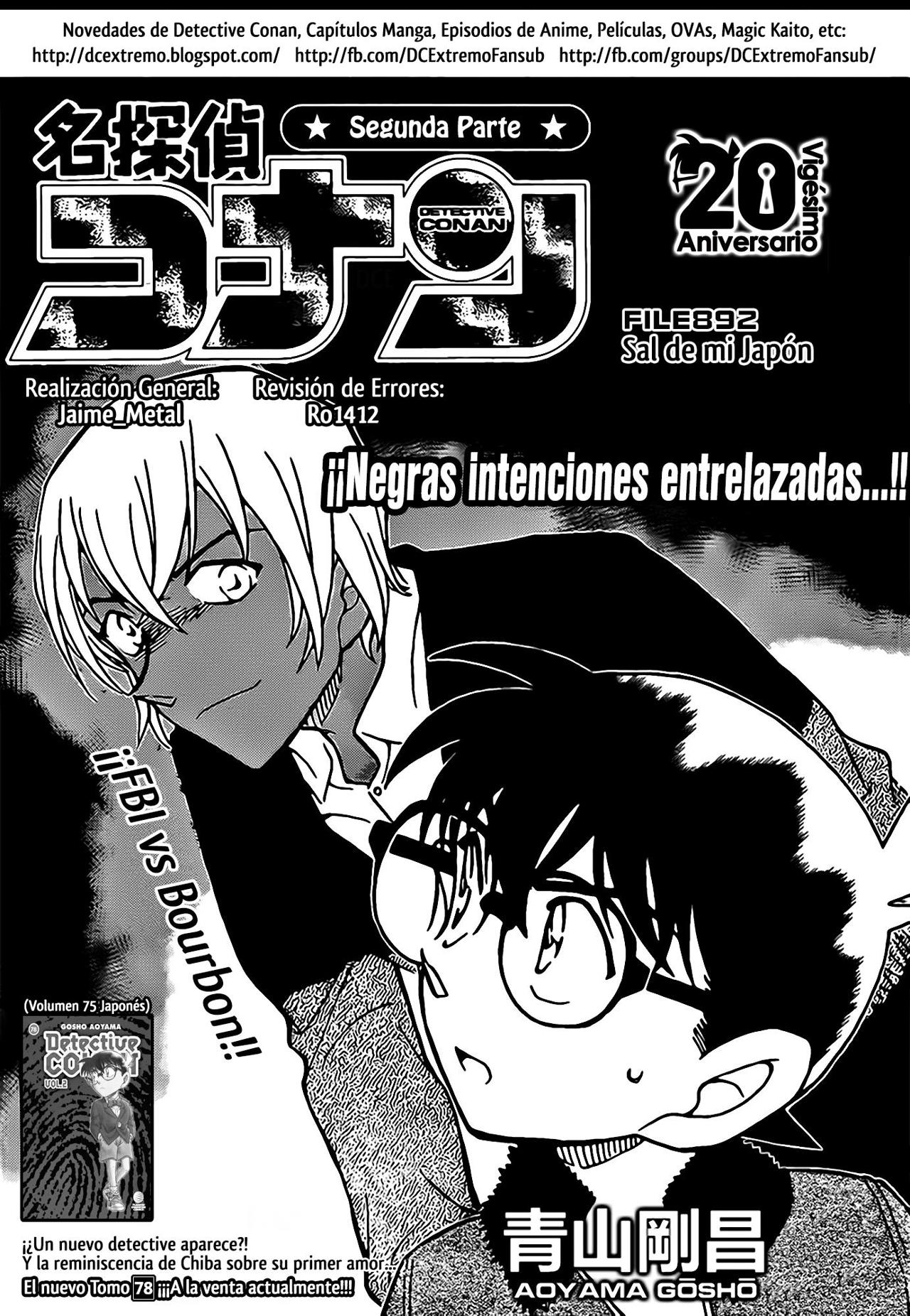 Detective Conan Capitulo 892: Sal de mi Japón página 2