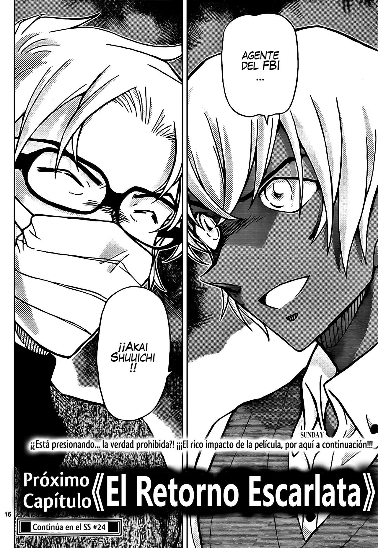 Detective Conan Capitulo 895: Interrogatorio Escarlata página 17