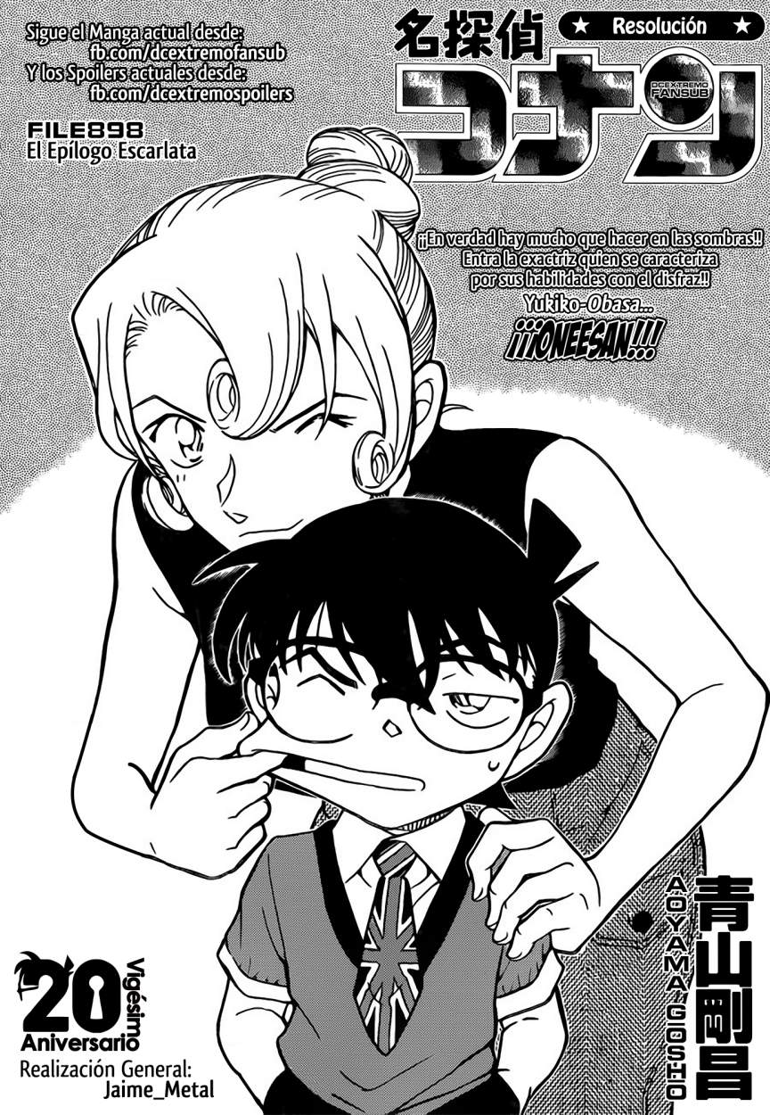 Detective Conan Capitulo 898: El Epílogo Escarlata página 2