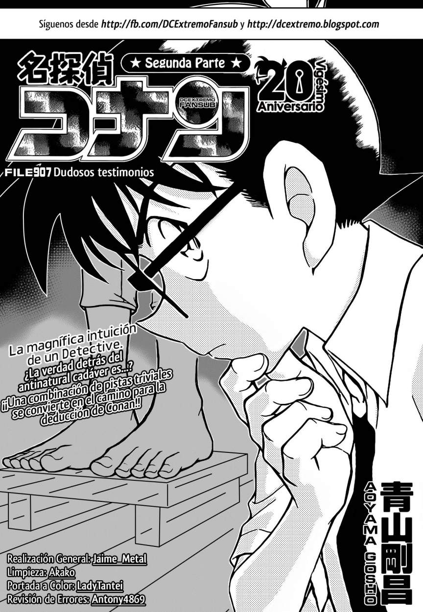 Detective Conan Capitulo 907: Dudosos testimonios página 2