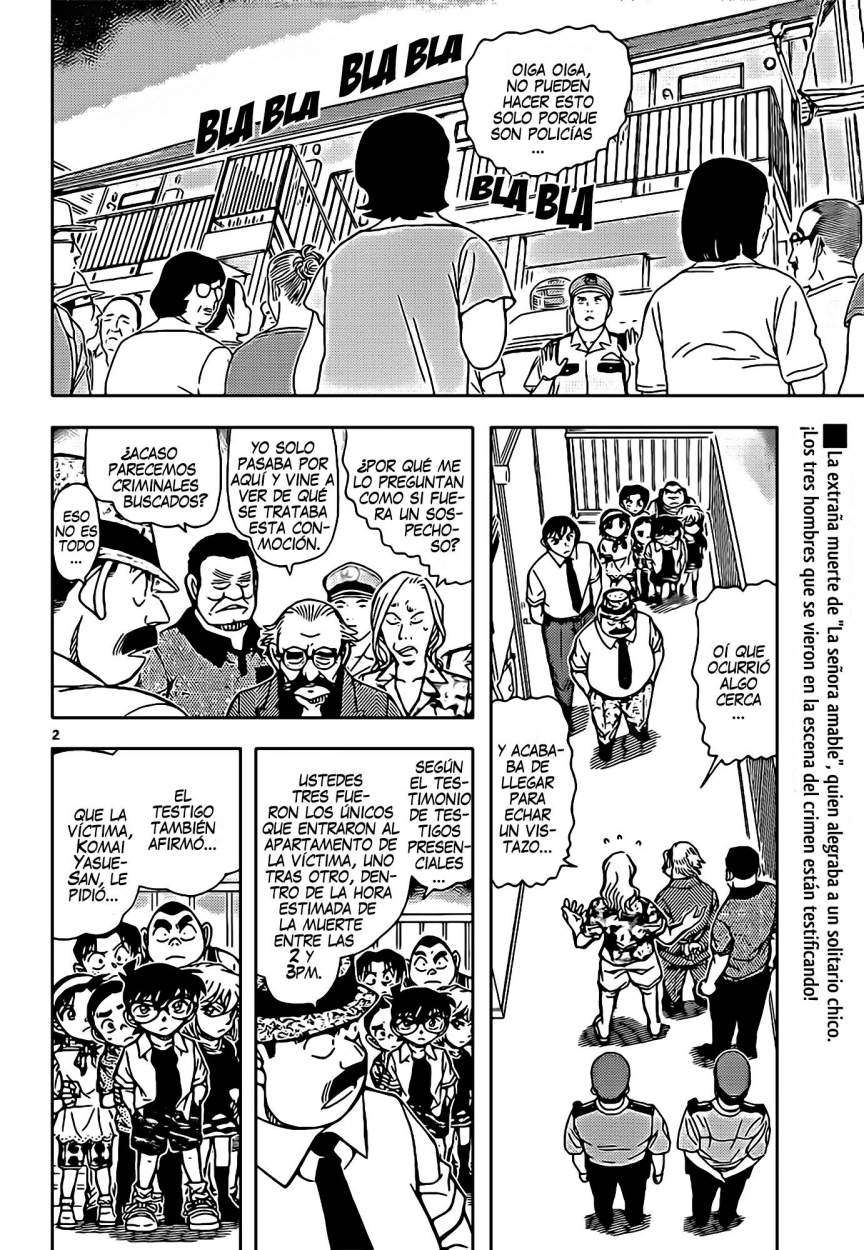 Detective Conan Capitulo 907: Dudosos testimonios página 3