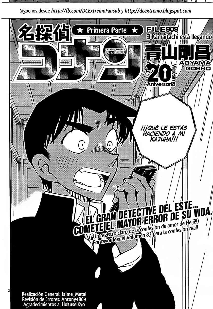 Detective Conan Capitulo 909: El Kamaitachi está llegando página 2