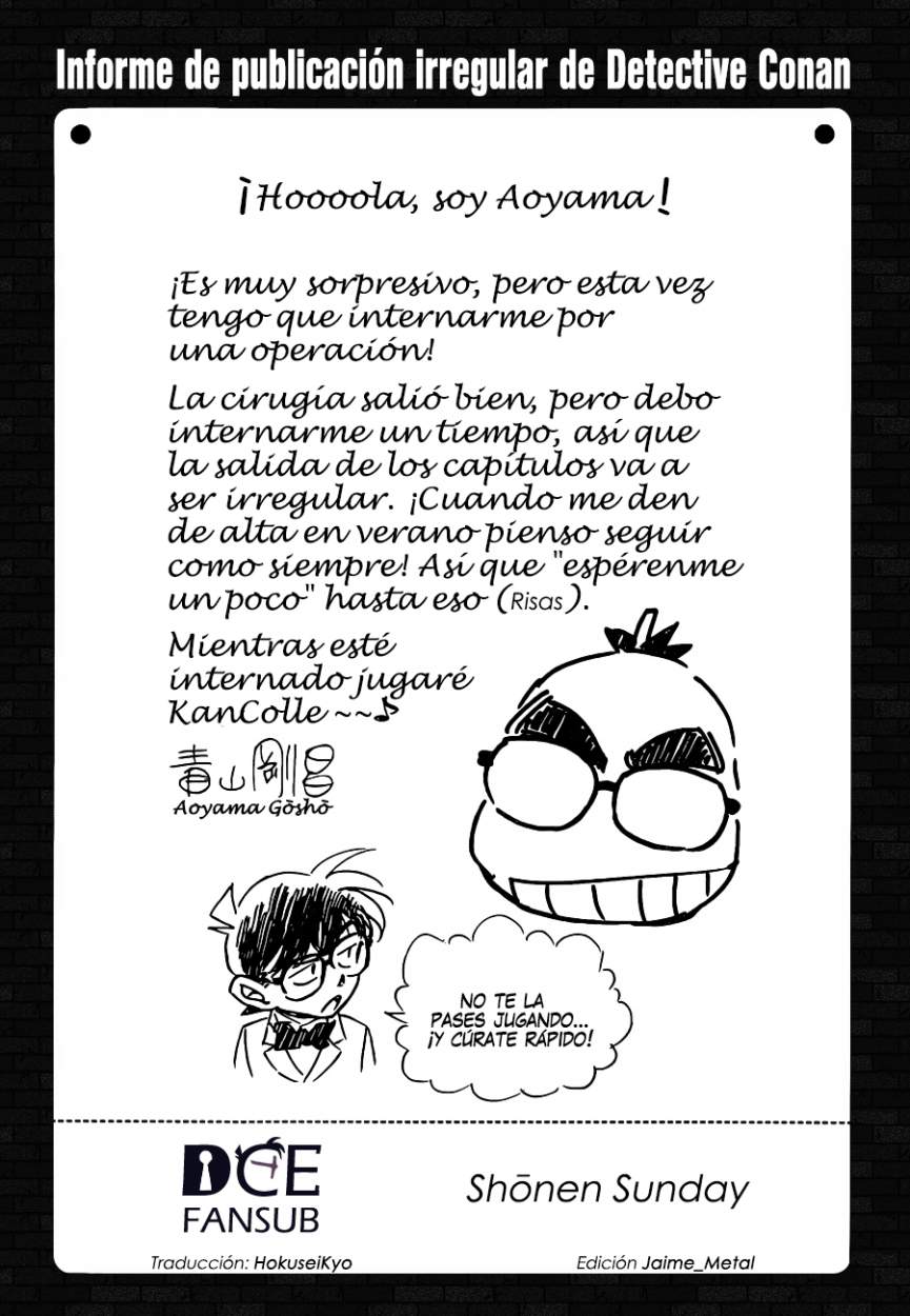 Detective Conan Capitulo 920: Selfie página 18