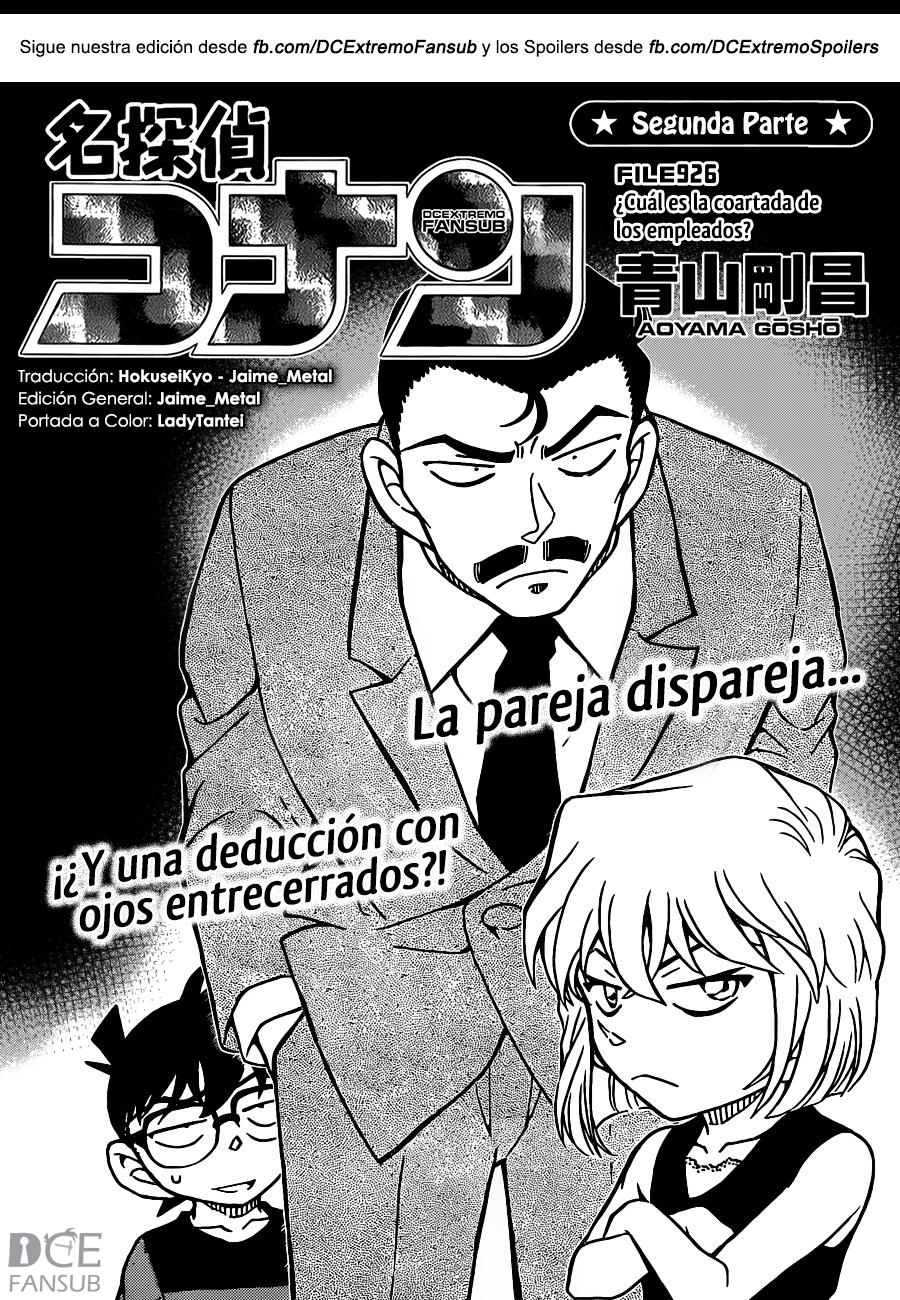 Detective Conan Capitulo 926: ¿Cuál es la coartada de los empleados? página 2