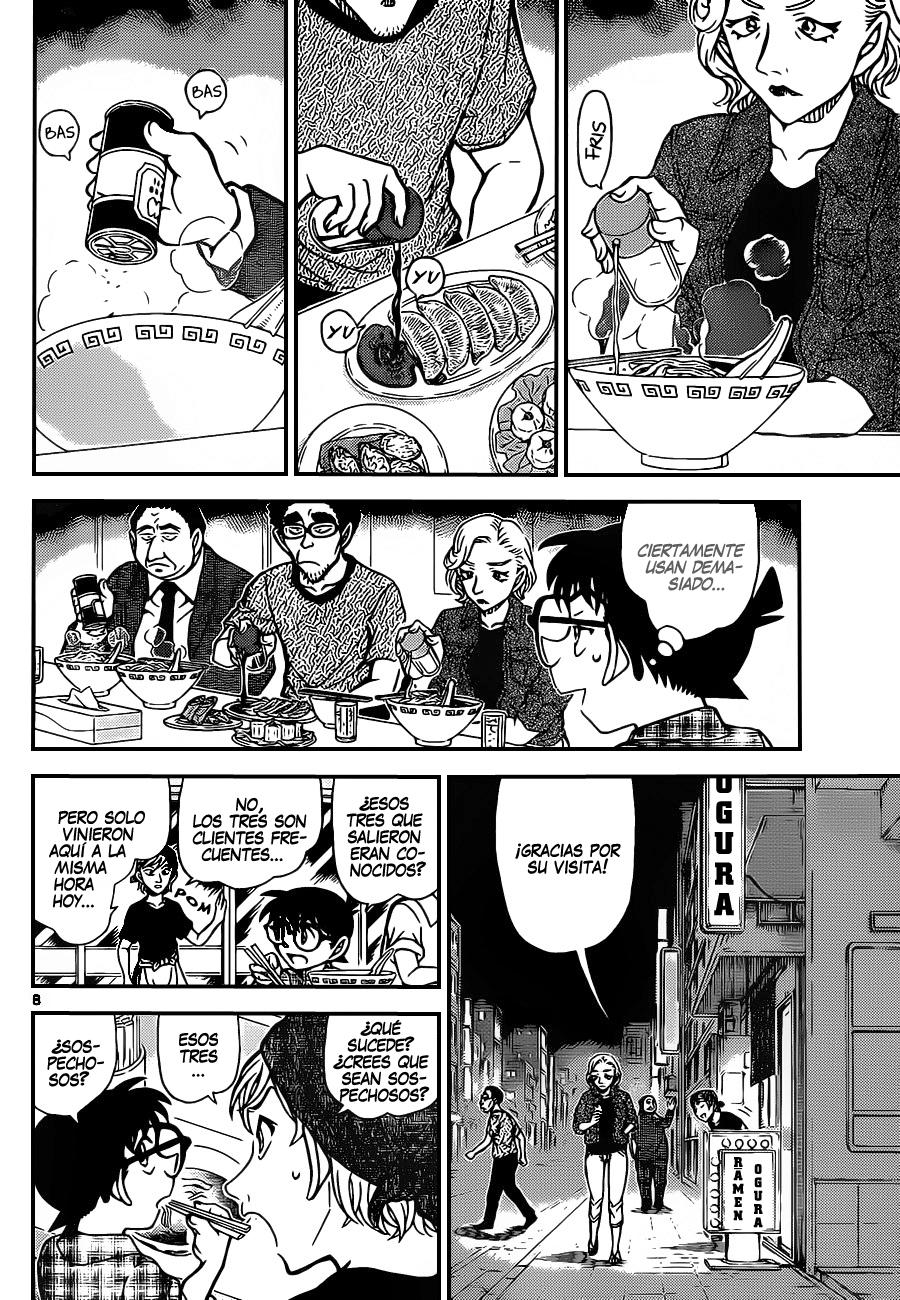 Detective Conan Capitulo 928: Los curiosos clientes del restaurant de Raamen página 9