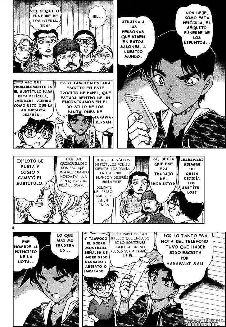 Detective Conan Capitulo 932: El séquito fúnebre de los difuntos página 9