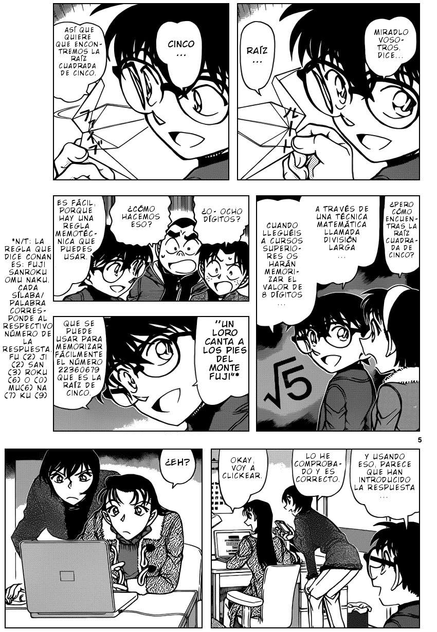 Detective Conan Capitulo 947: Lema favorito página 6