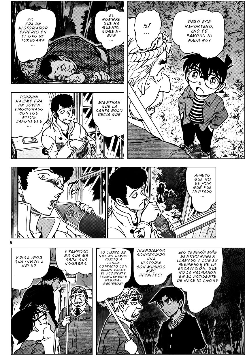 Detective Conan Capitulo 960: La cicatriz del Nue página 9