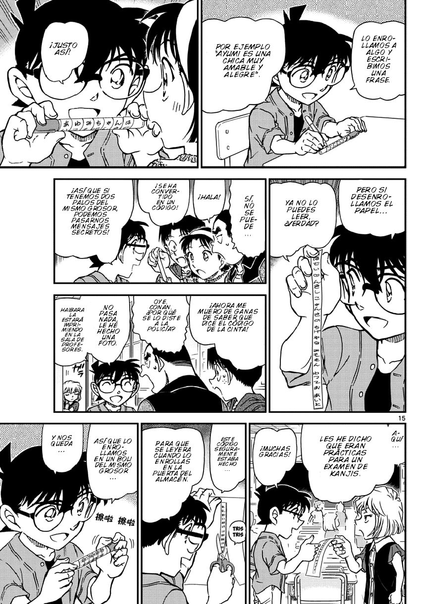 Detective Conan Capitulo 966: Cifrado Escítala página 16