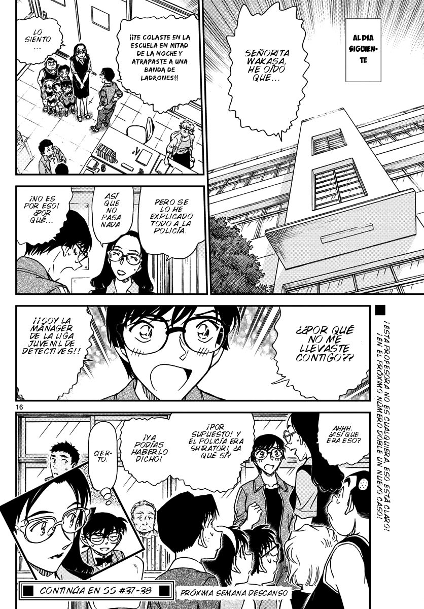 Detective Conan Capitulo 968: El secreto de la señorita Wakasa página 17