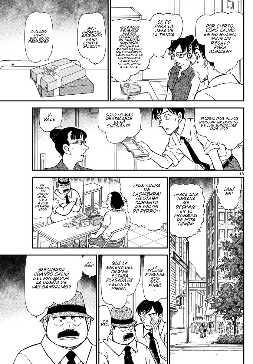 Detective Conan Capitulo 970: El mensaje dejado con los dedos página 14