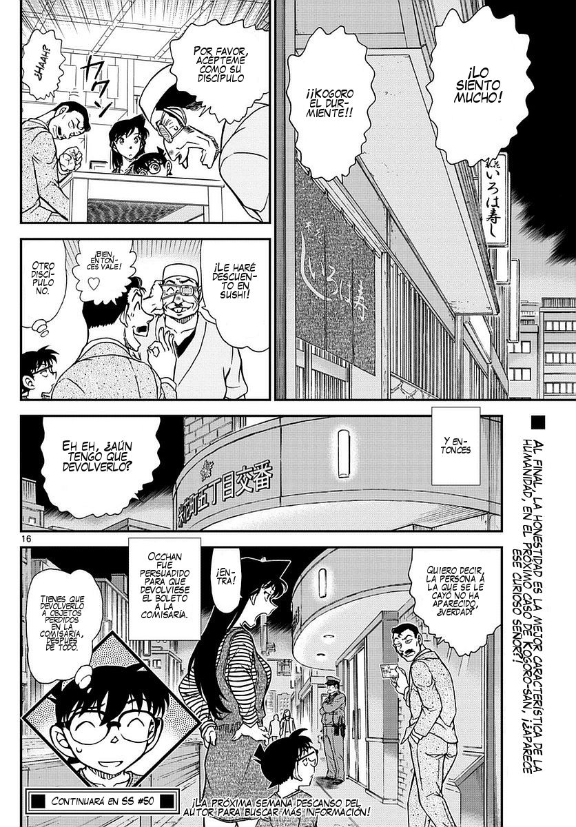 Detective Conan Capitulo 977: El show de deducción al estilo Tokio página 17
