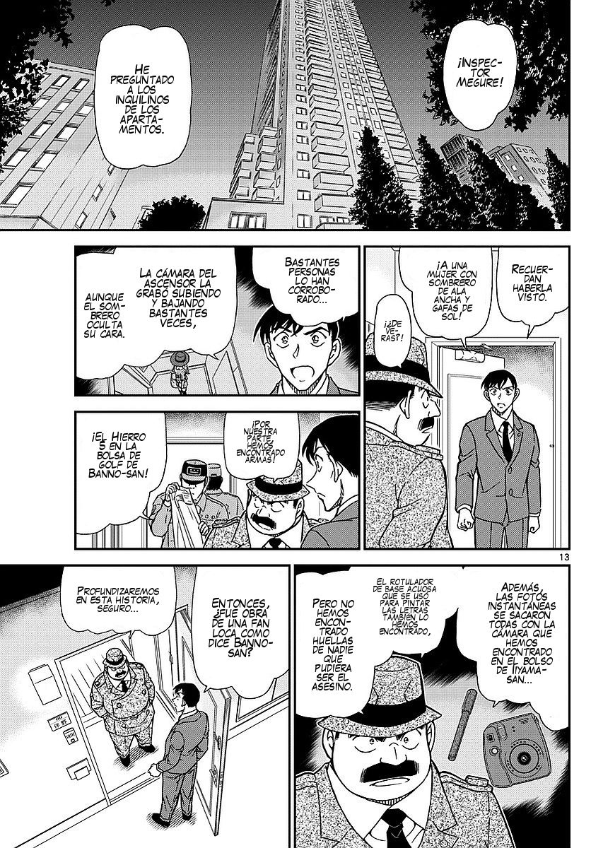 Detective Conan Capitulo 979: La mujer de manos blancas página 14