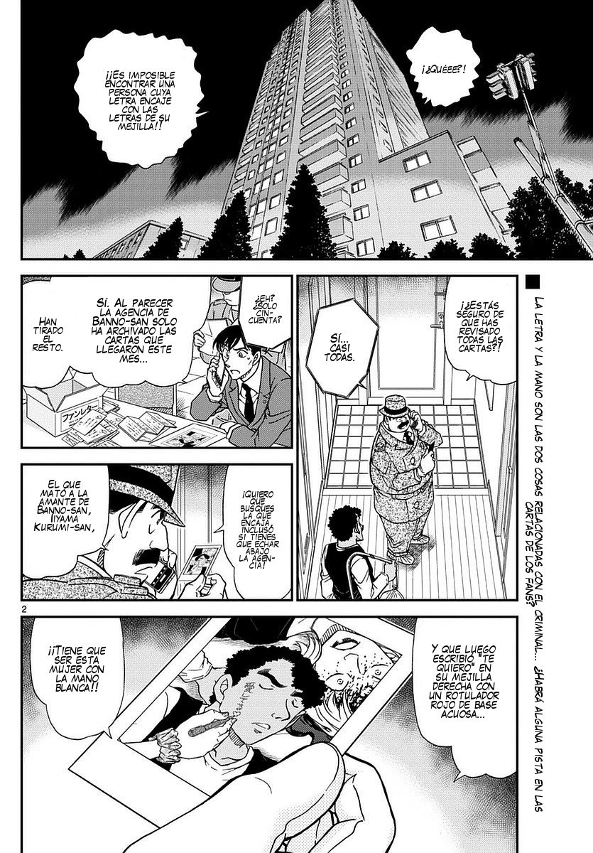 Detective Conan Capitulo 980: Sentimientos puramente blancos página 3