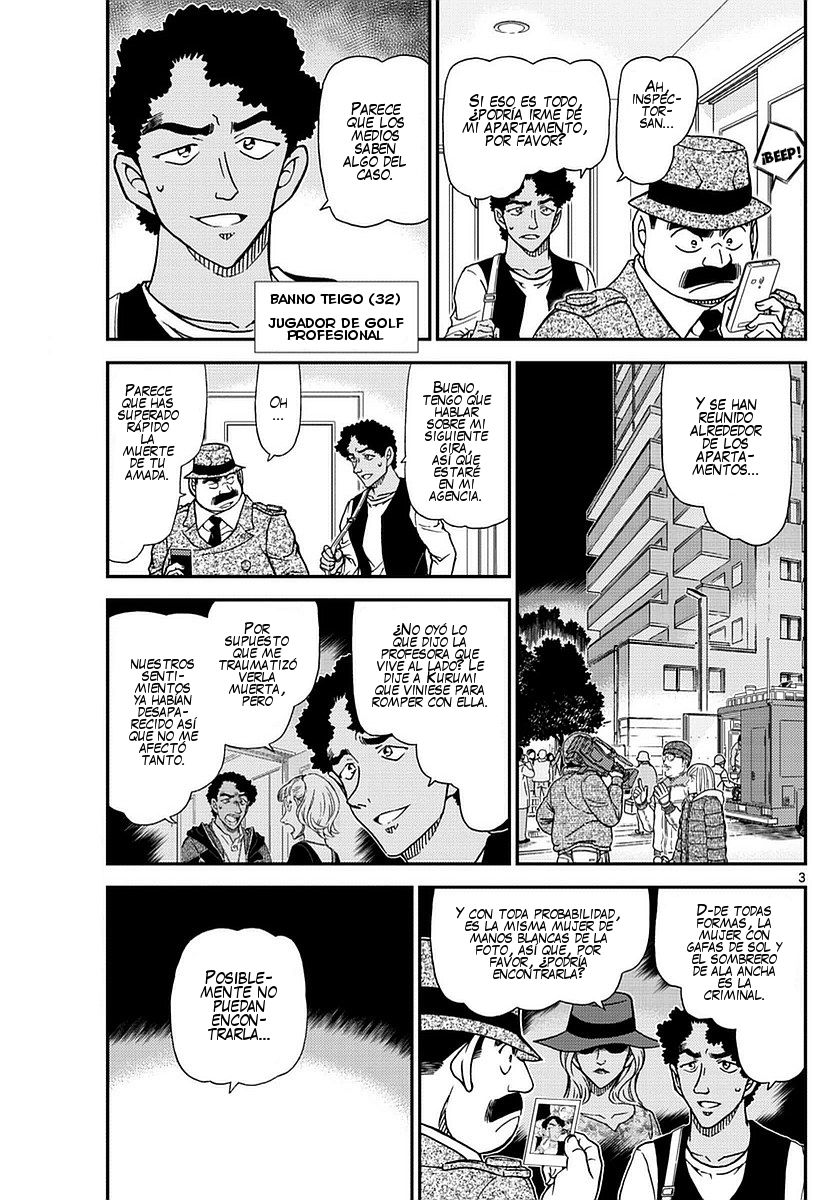 Detective Conan Capitulo 980: Sentimientos puramente blancos página 4