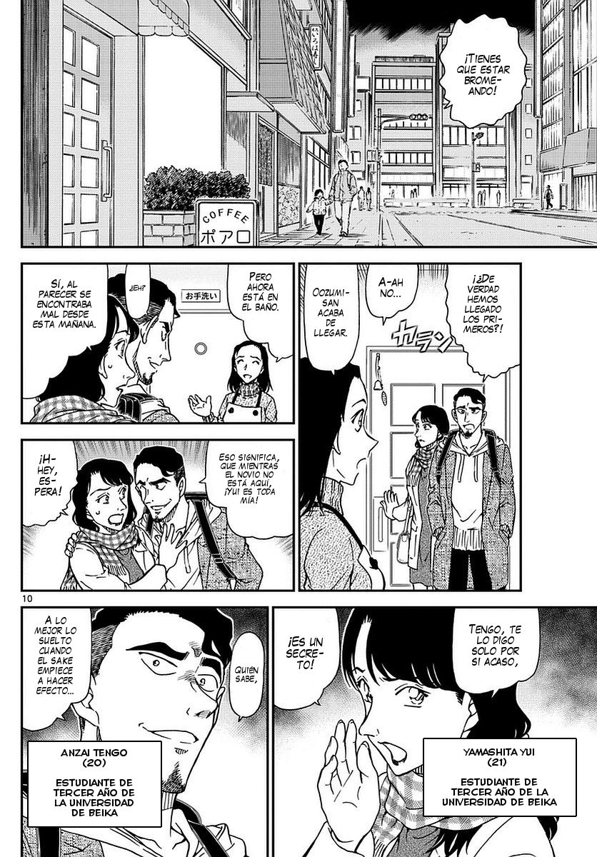 Detective Conan Capitulo 981: Matando el tiempo en el Café Poirot página 11