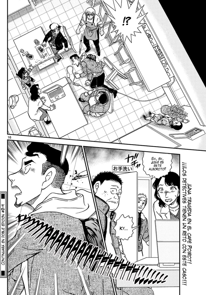 Detective Conan Capitulo 981: Matando el tiempo en el Café Poirot página 17