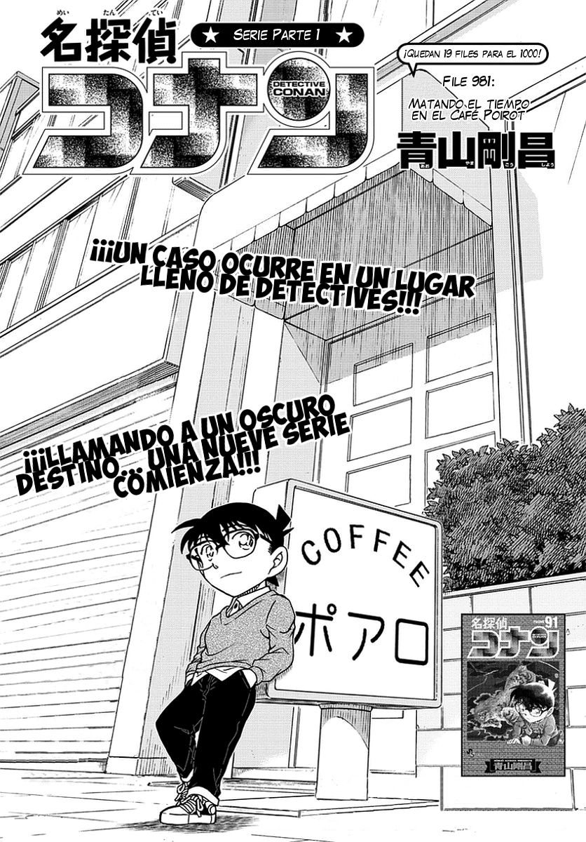Detective Conan Capitulo 981: Matando el tiempo en el Café Poirot página 2